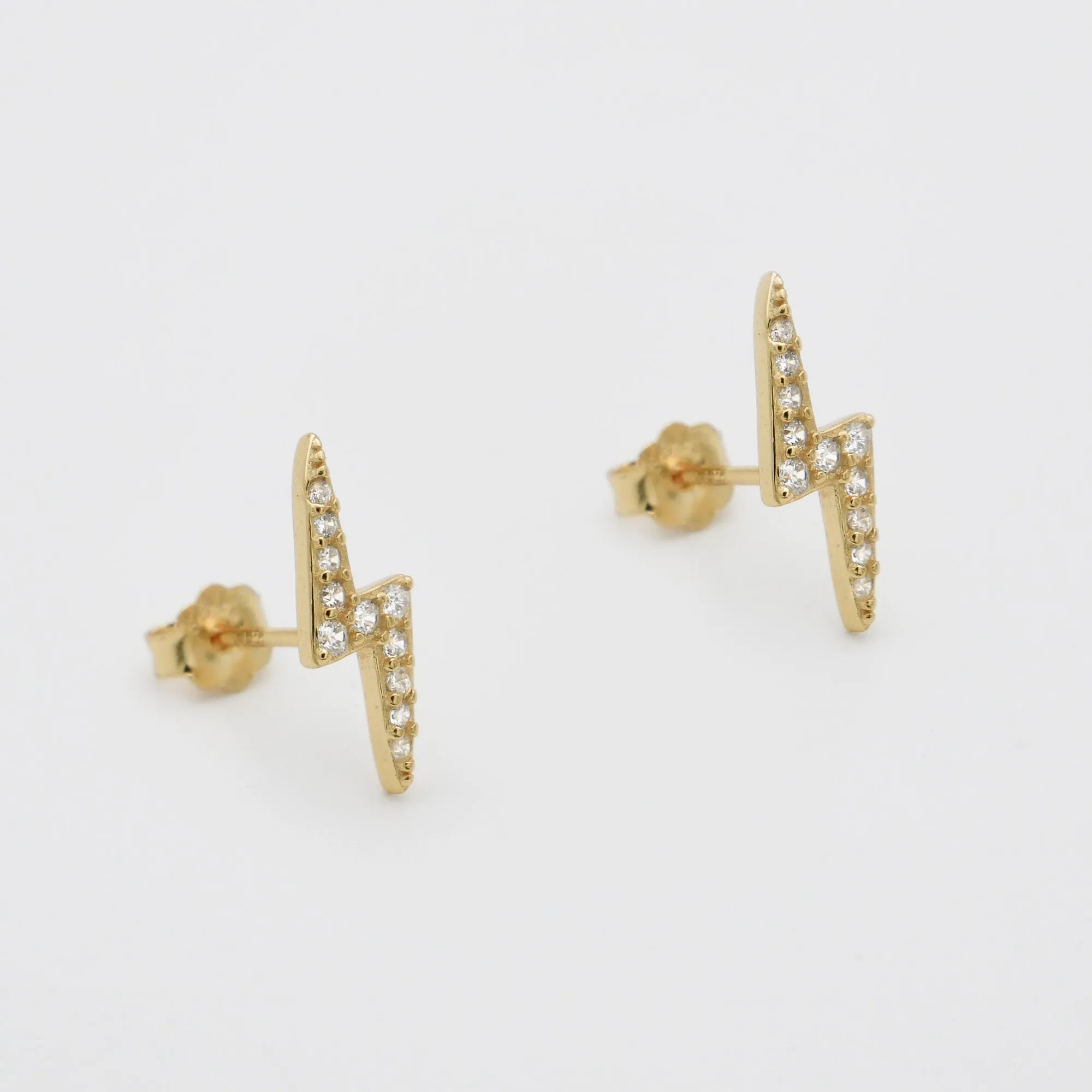 Lightning Bolt Stud Earrings sold by PRYA product image thumbnail 4