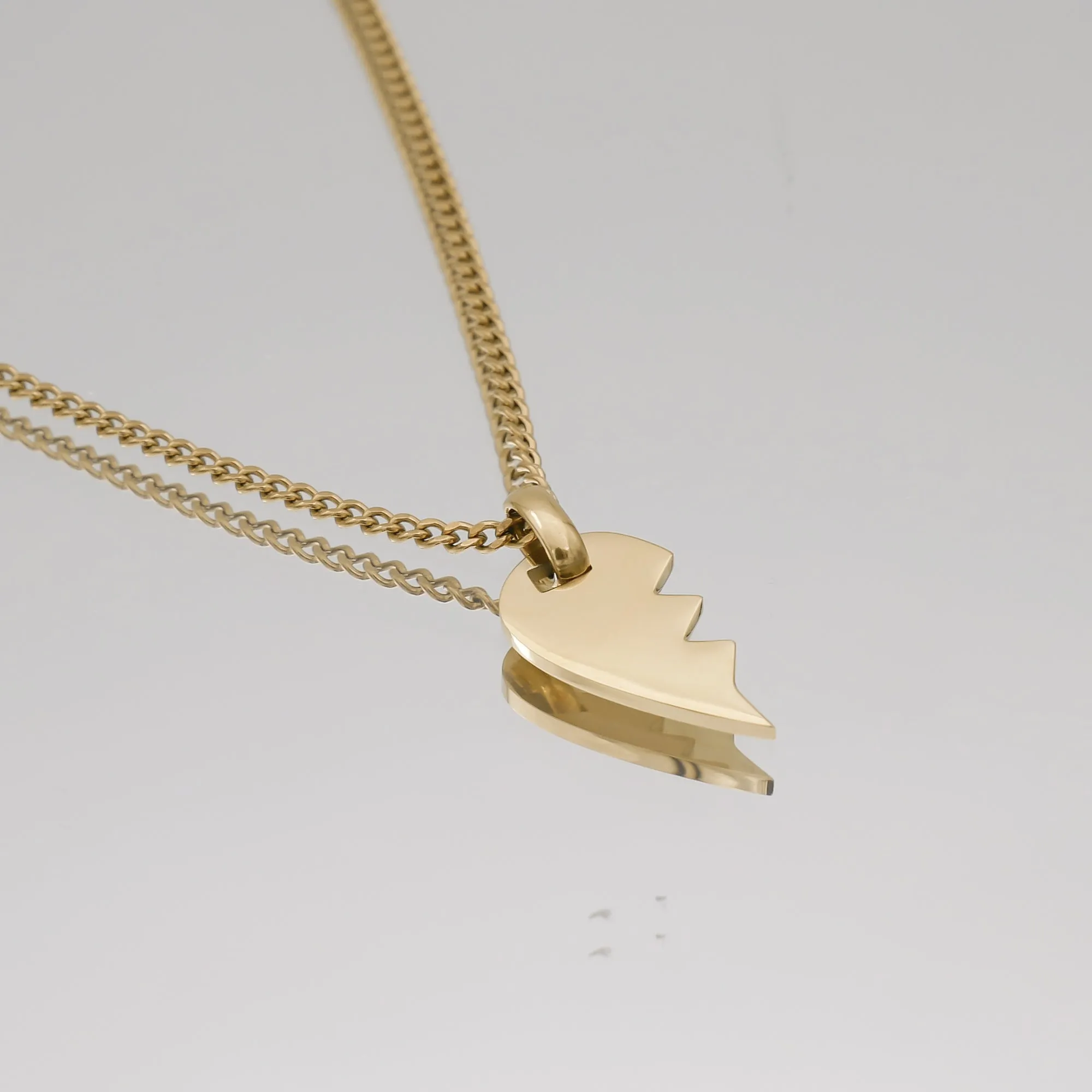 Amika Split Heart necklace sold by PRYA product image thumbnail 4