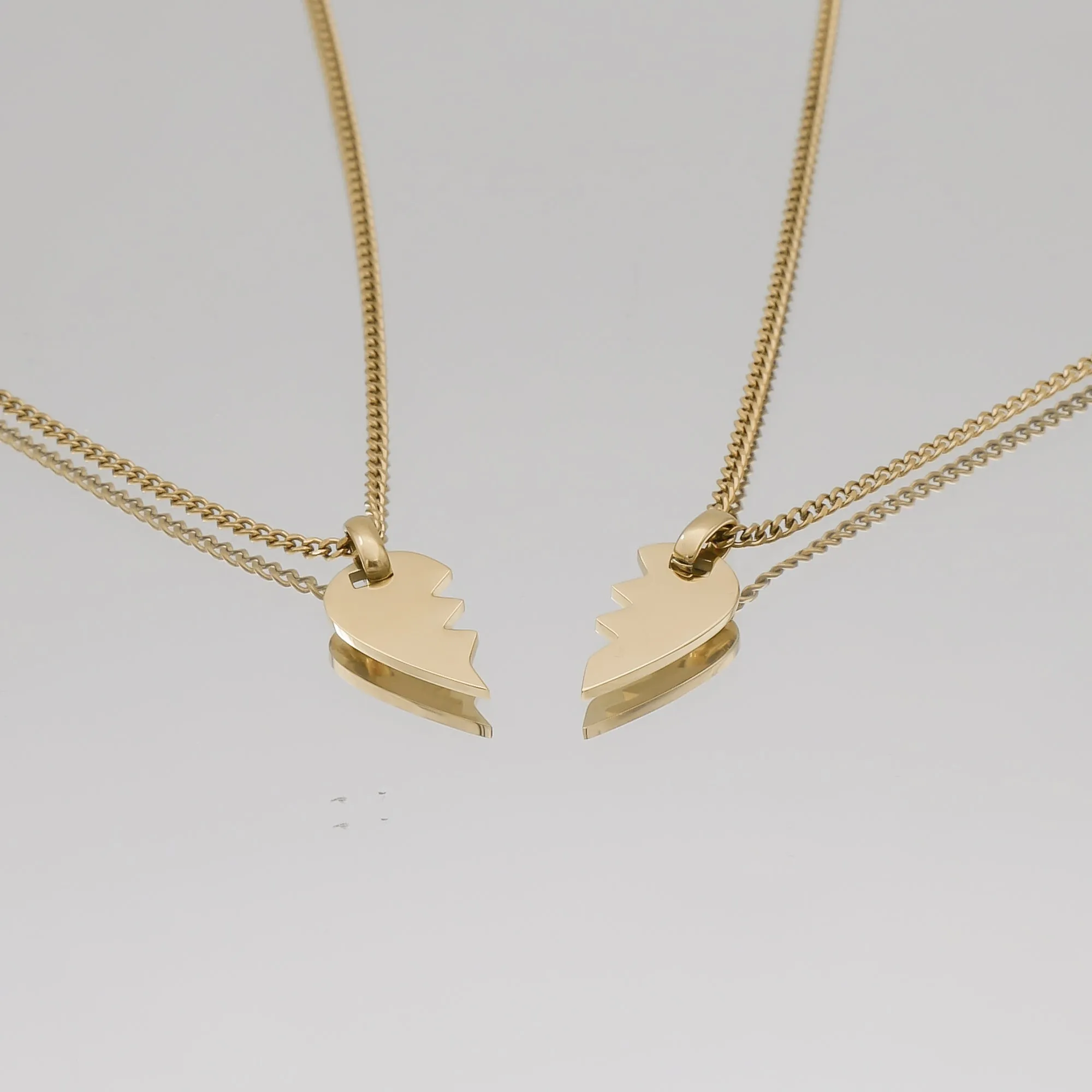 Amika Split Heart necklace sold by PRYA product image thumbnail 3