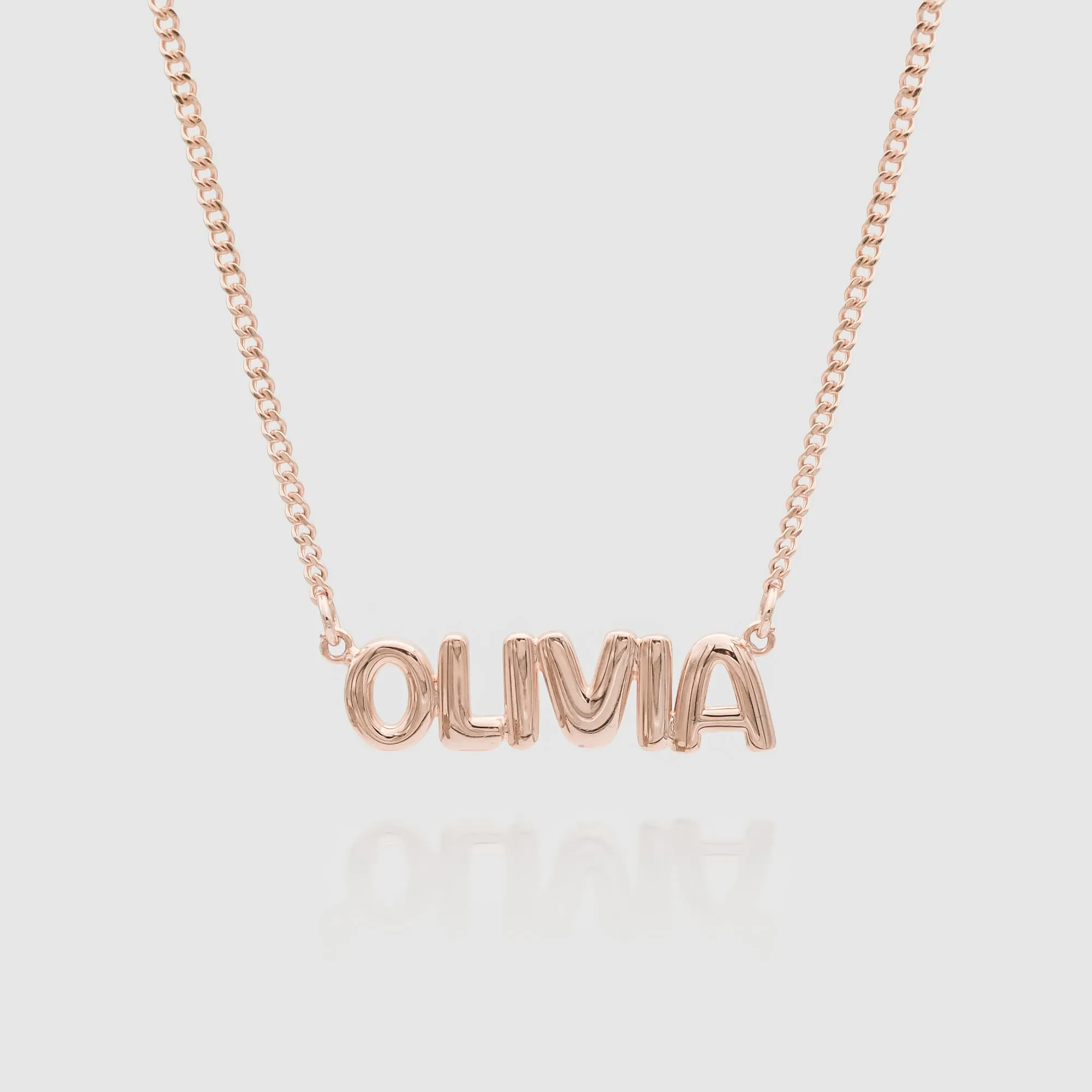 Bubble Custom Name Necklace sold by PRYA product image thumbnail 4