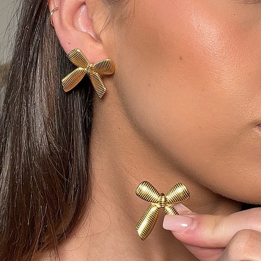 Millie Bow Earrings sold by PRYA product image thumbnail 2