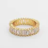 Anna Baguette Cut CZ Ring | Gold sold by PRYA