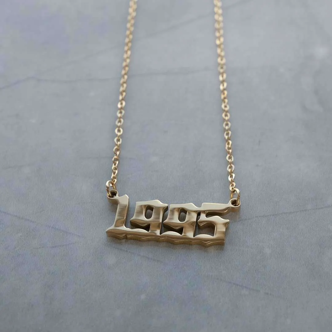 Birth Year Necklace sold by PRYA product image thumbnail 4