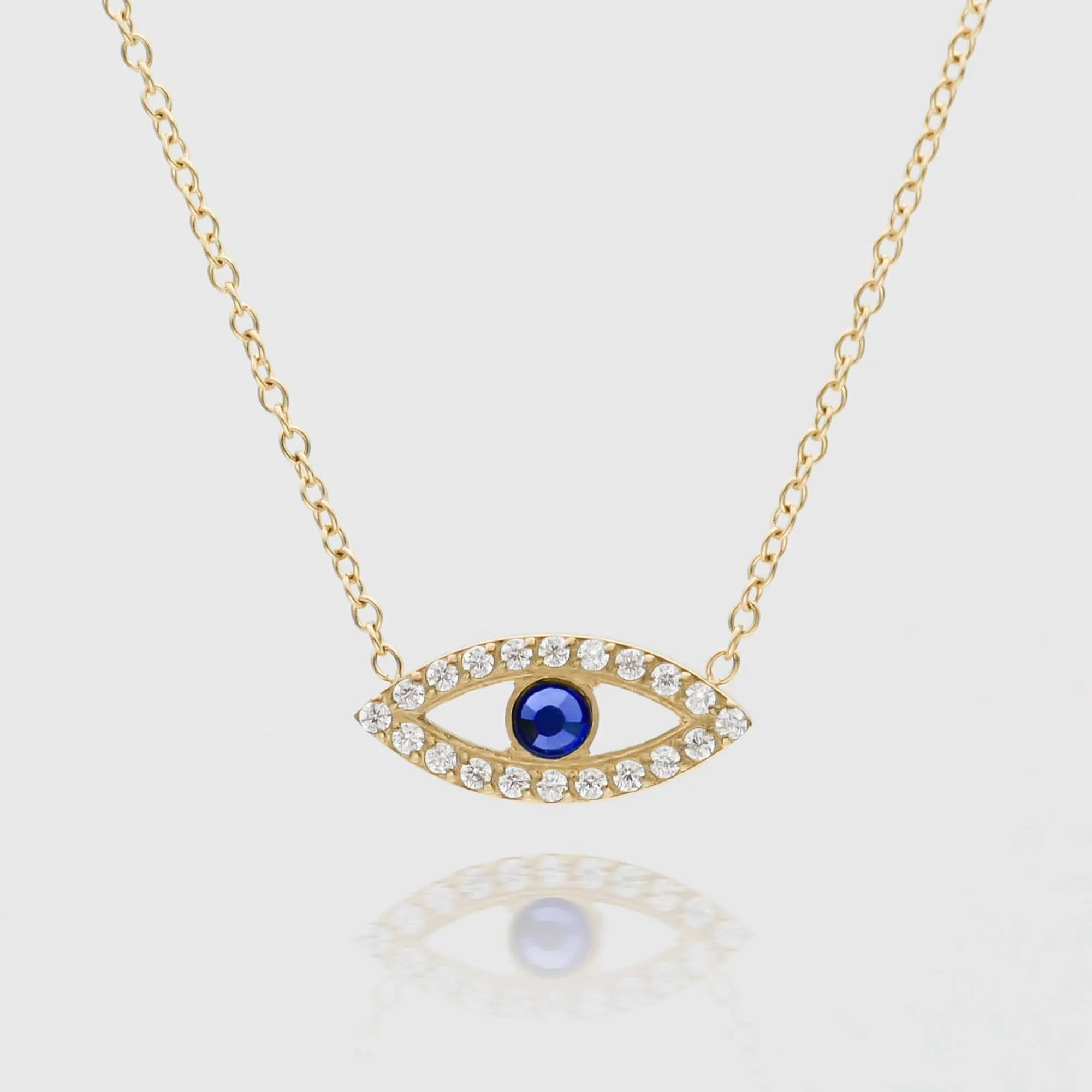 Rhea CZ Eye Necklace sold by PRYA