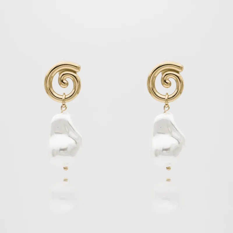 Rumi Pearl Earrings sold by PRYA