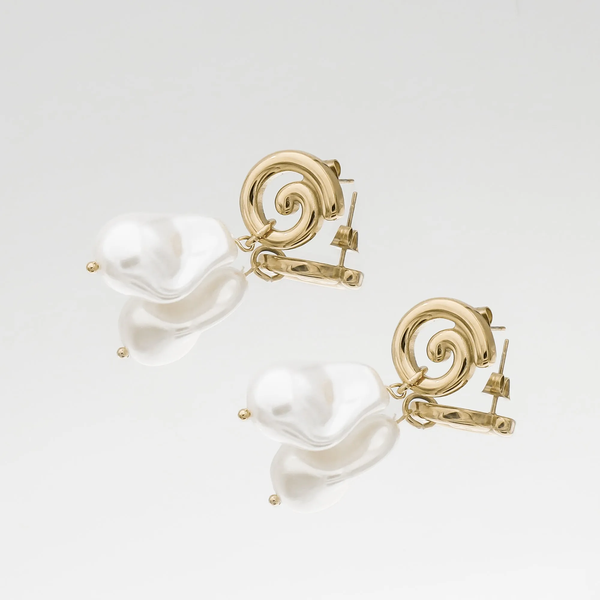 Rumi Pearl Earrings sold by PRYA product image thumbnail 4