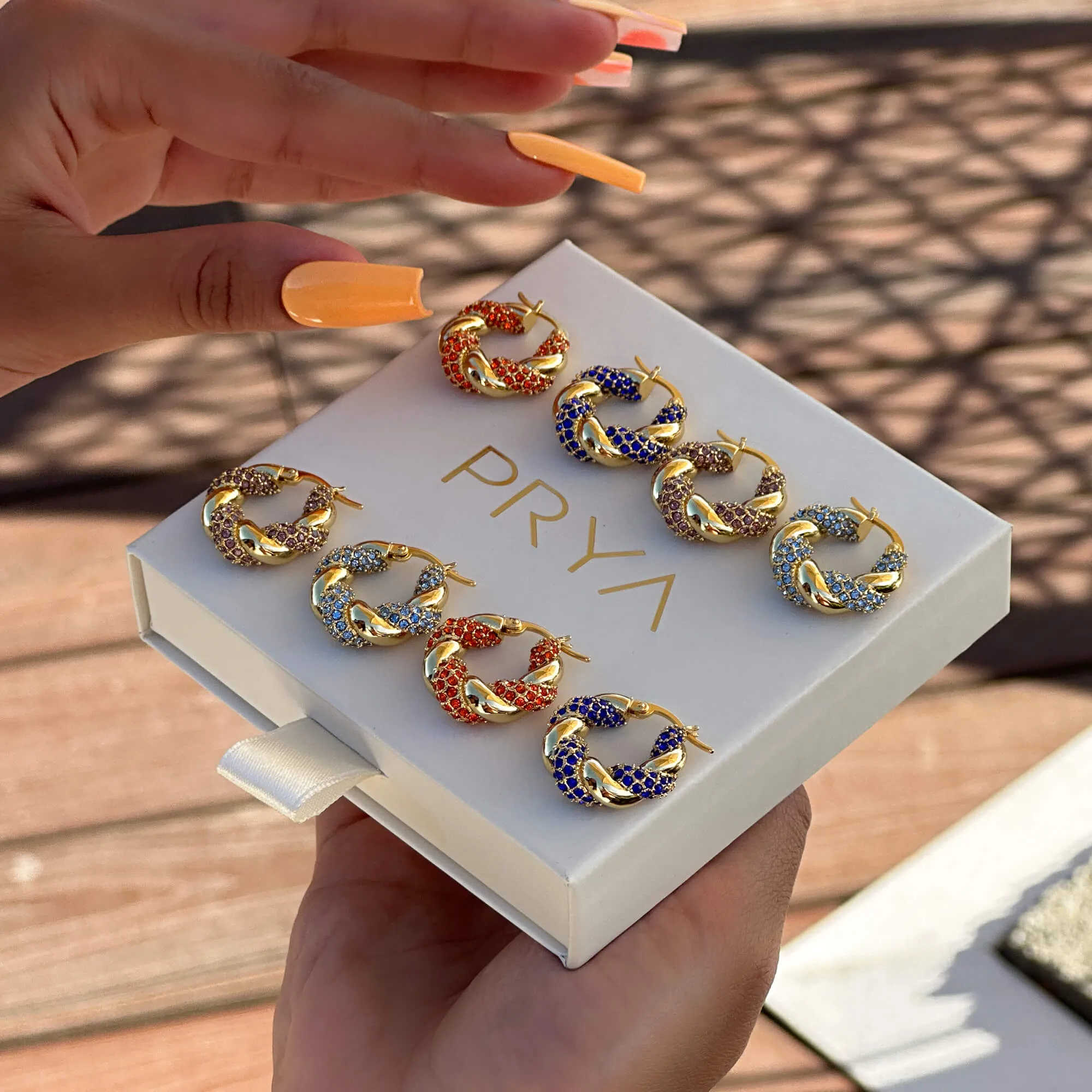 Gia Twisted Earrings sold by PRYA product image thumbnail 3