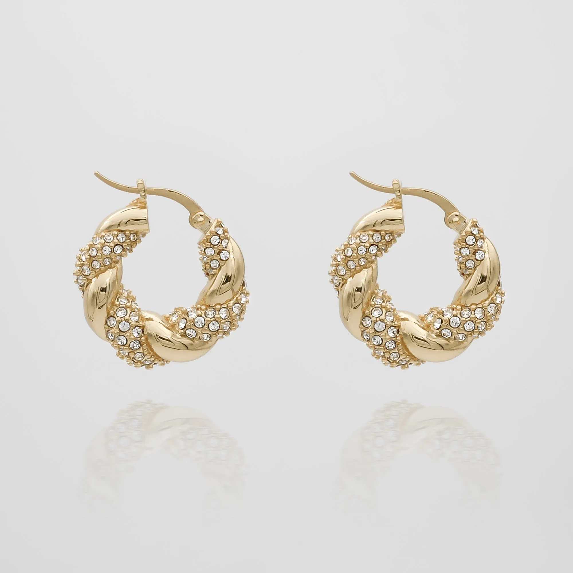 Gia Twisted Earrings sold by PRYA product image thumbnail 4