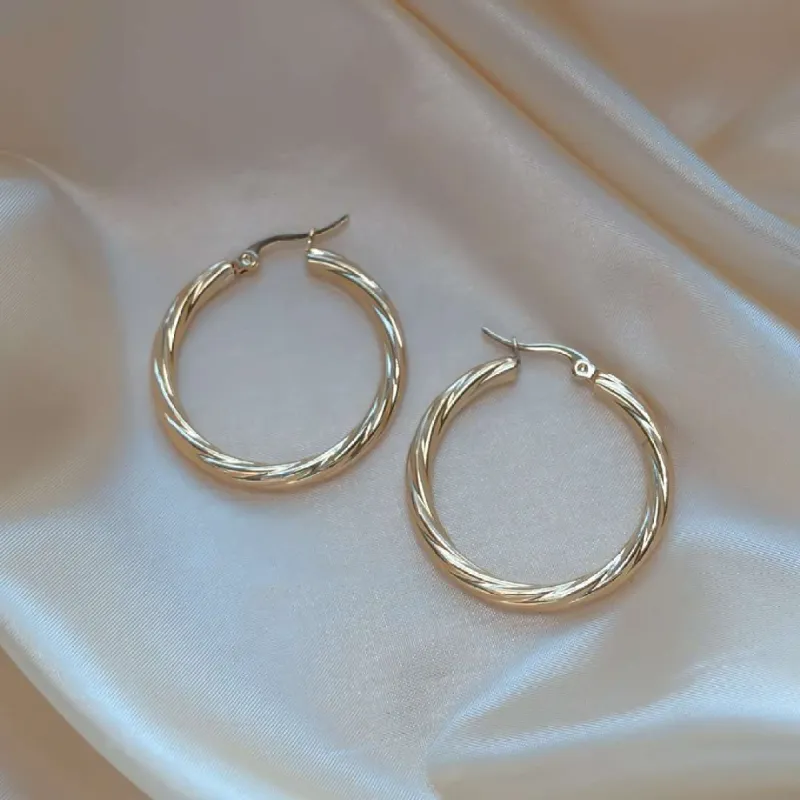 Sara Gold Hoops sold by PRYA
