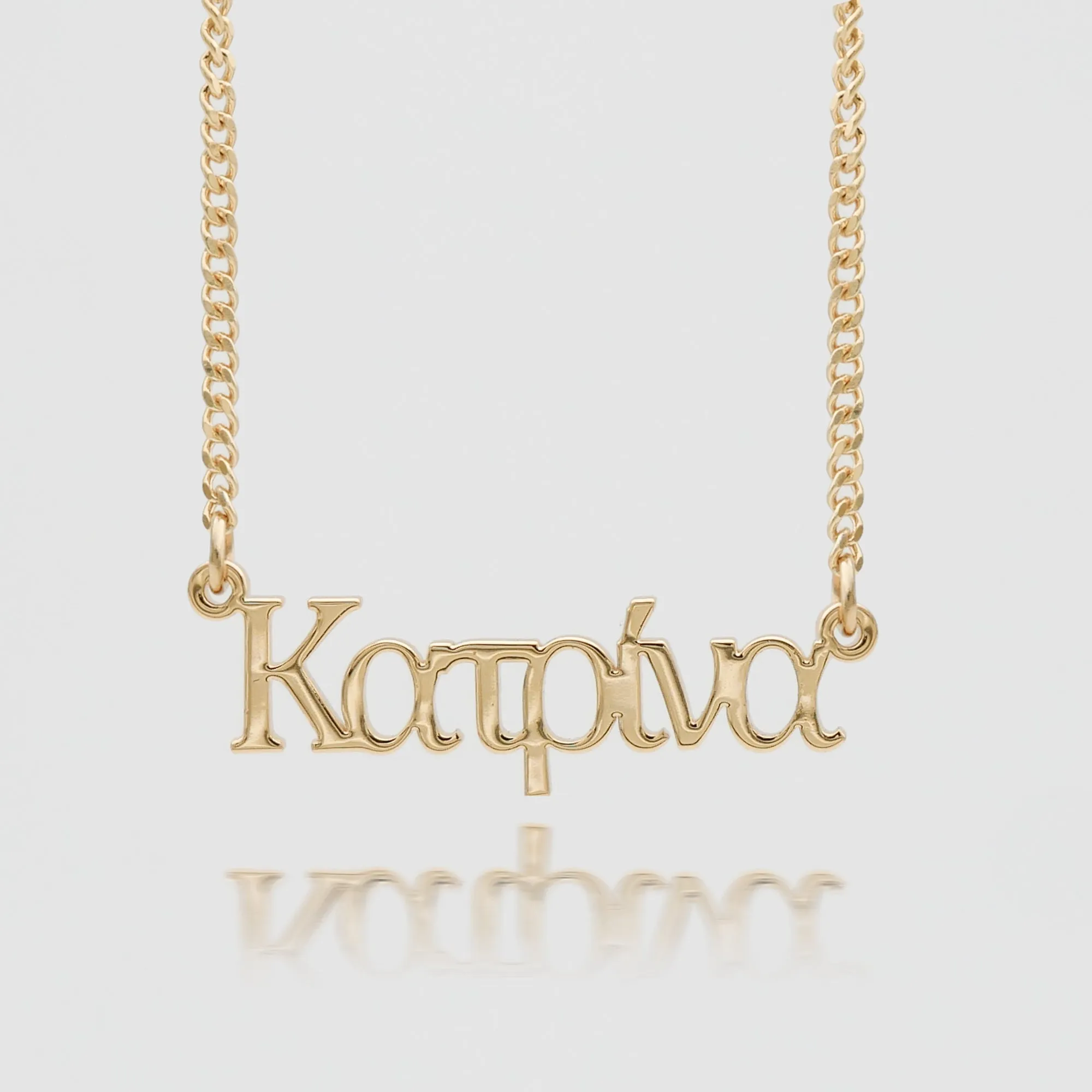 Greek Custom Name Necklace sold by PRYA