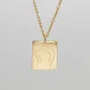Tanya Figure Tablet Necklace sold by PRYA