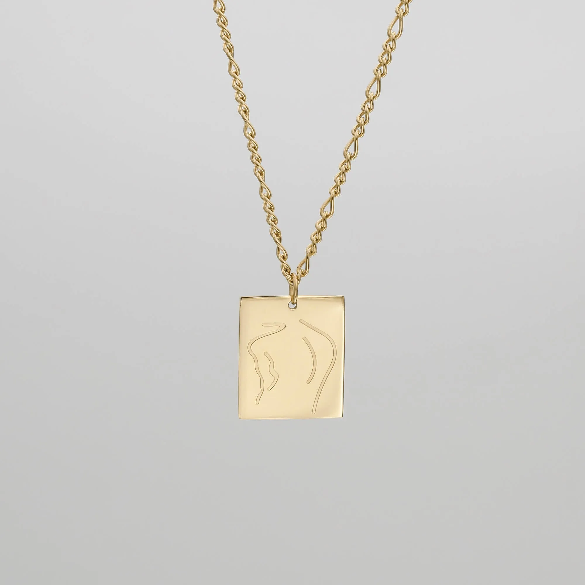 Tanya Figure Tablet Necklace sold by PRYA product image thumbnail 5