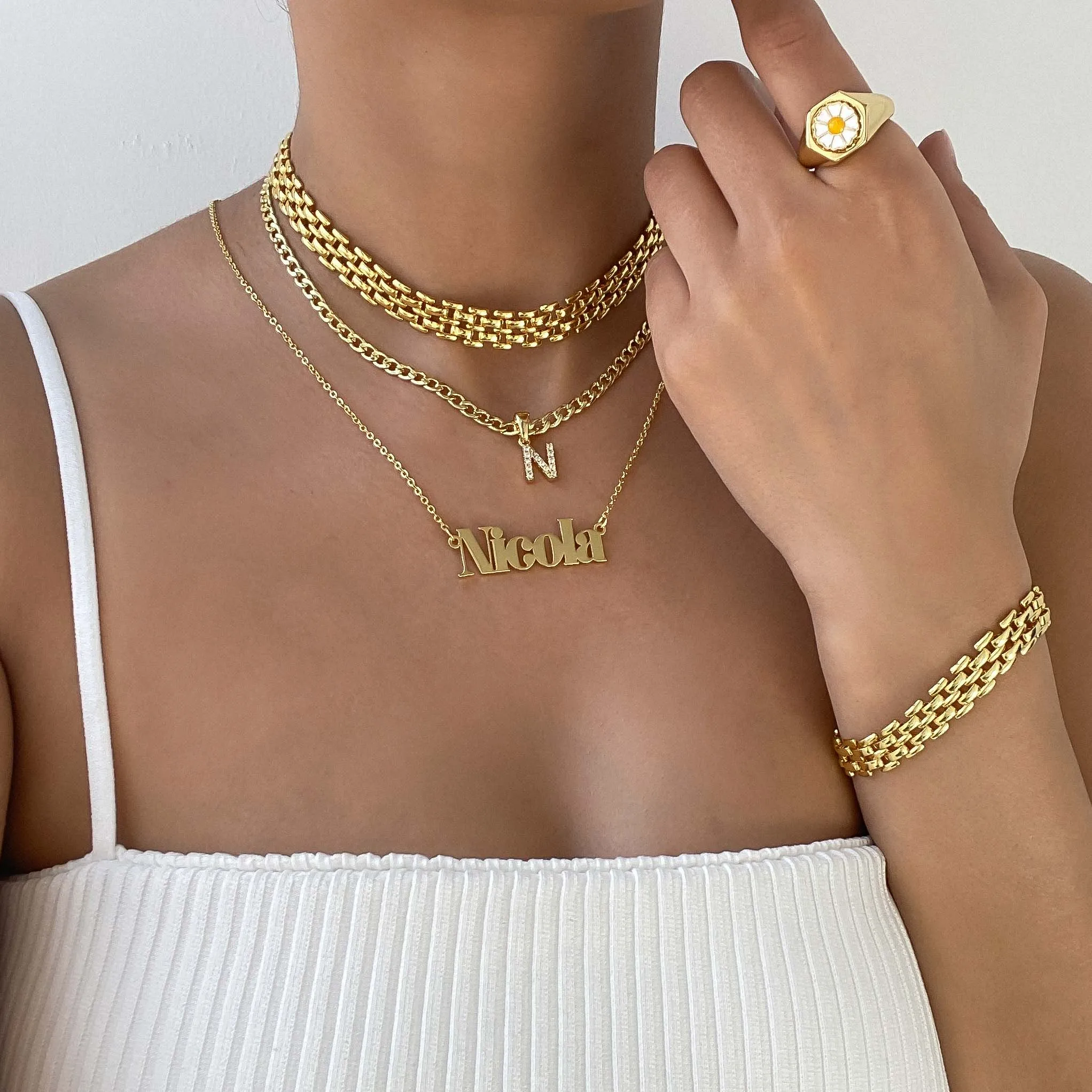 Custom ICY Letter Necklace | 1-8 Letters sold by PRYA product image thumbnail 5