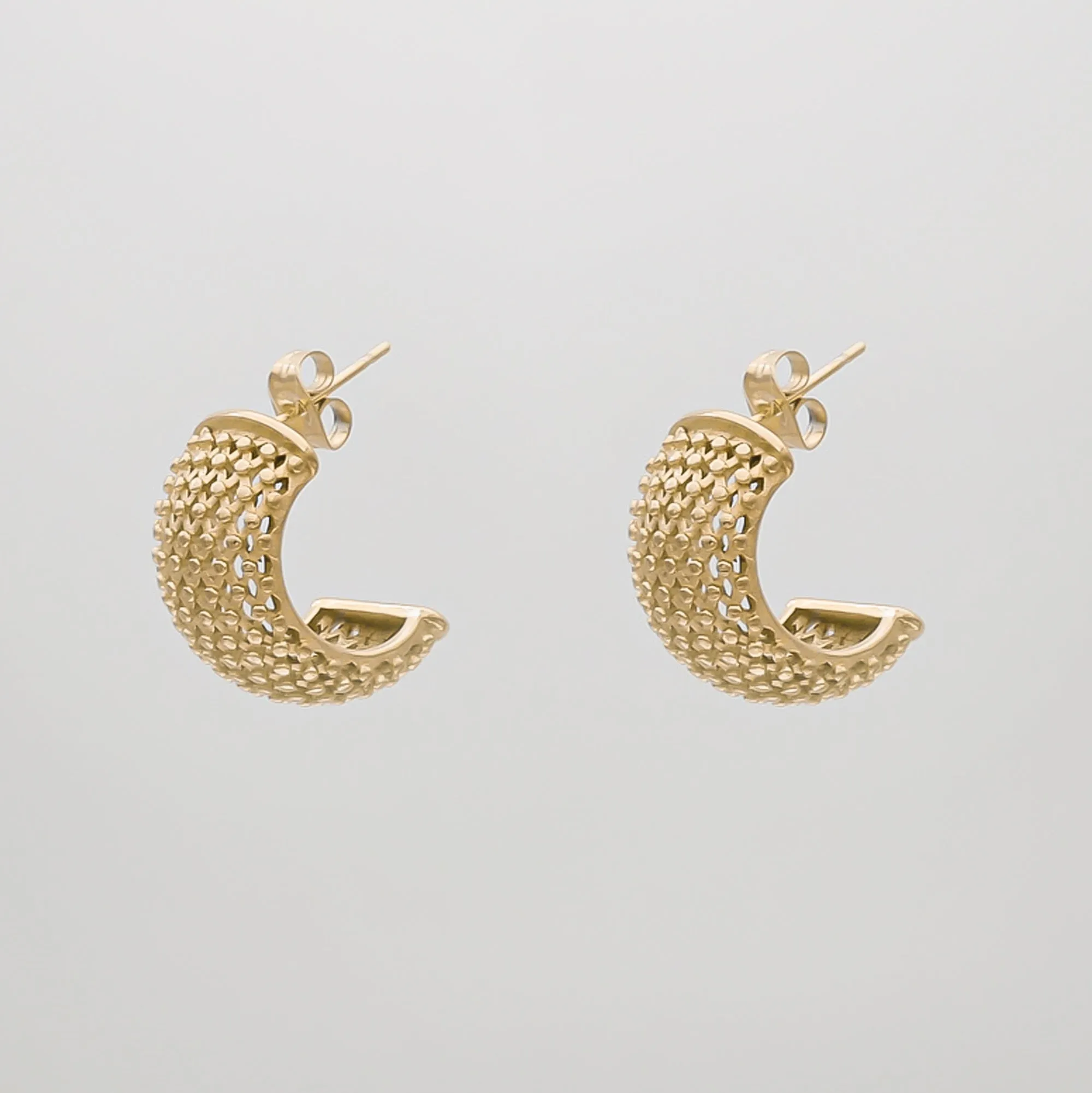 Hollie Half Hoop Earrings sold by PRYA