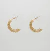 Hollie Half Hoop Earrings sold by PRYA