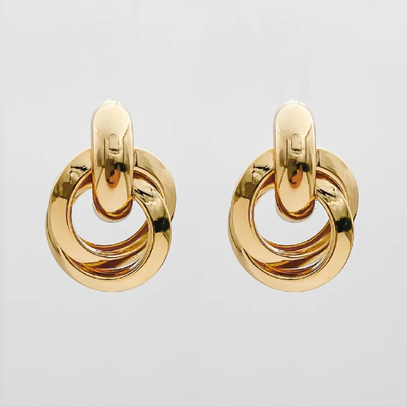 Nadia Knot Knocker Earrings sold by PRYA