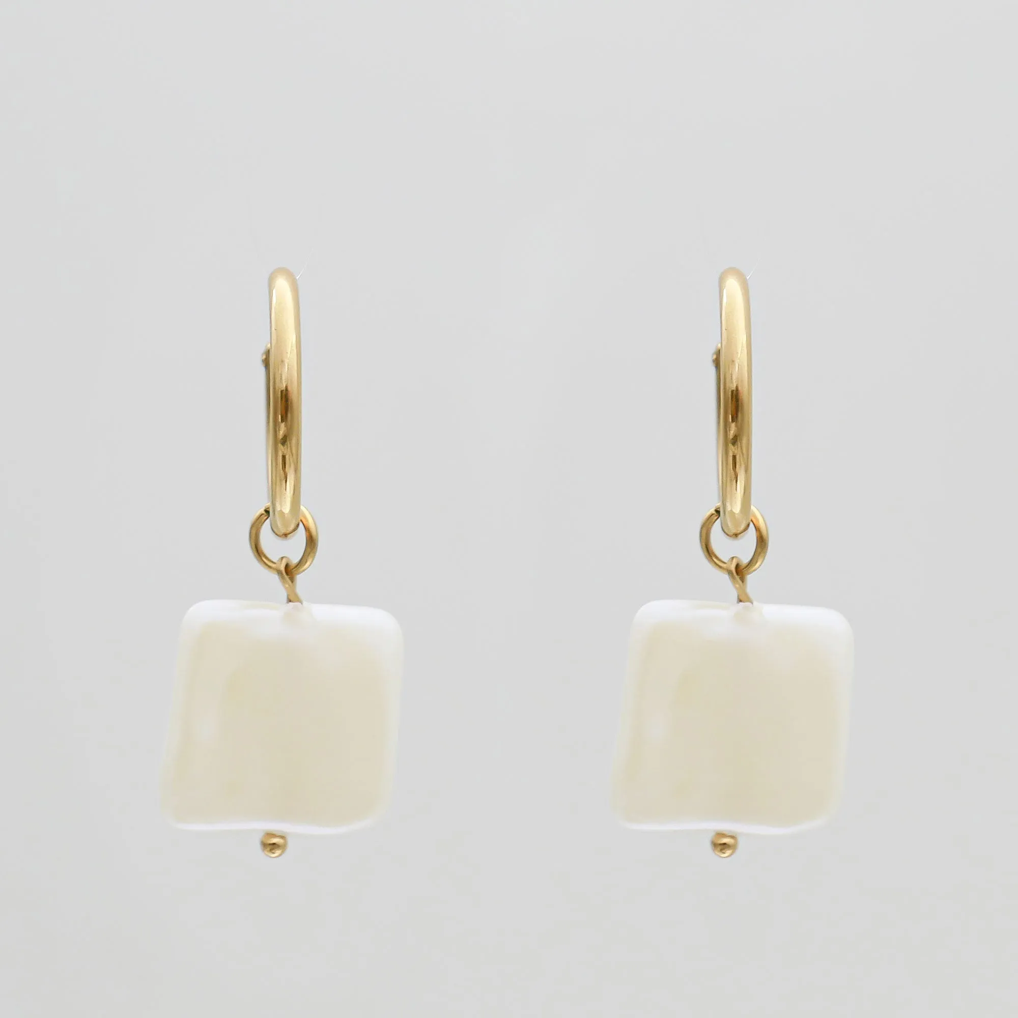 May pearl square earrings sold by PRYA product image thumbnail 2