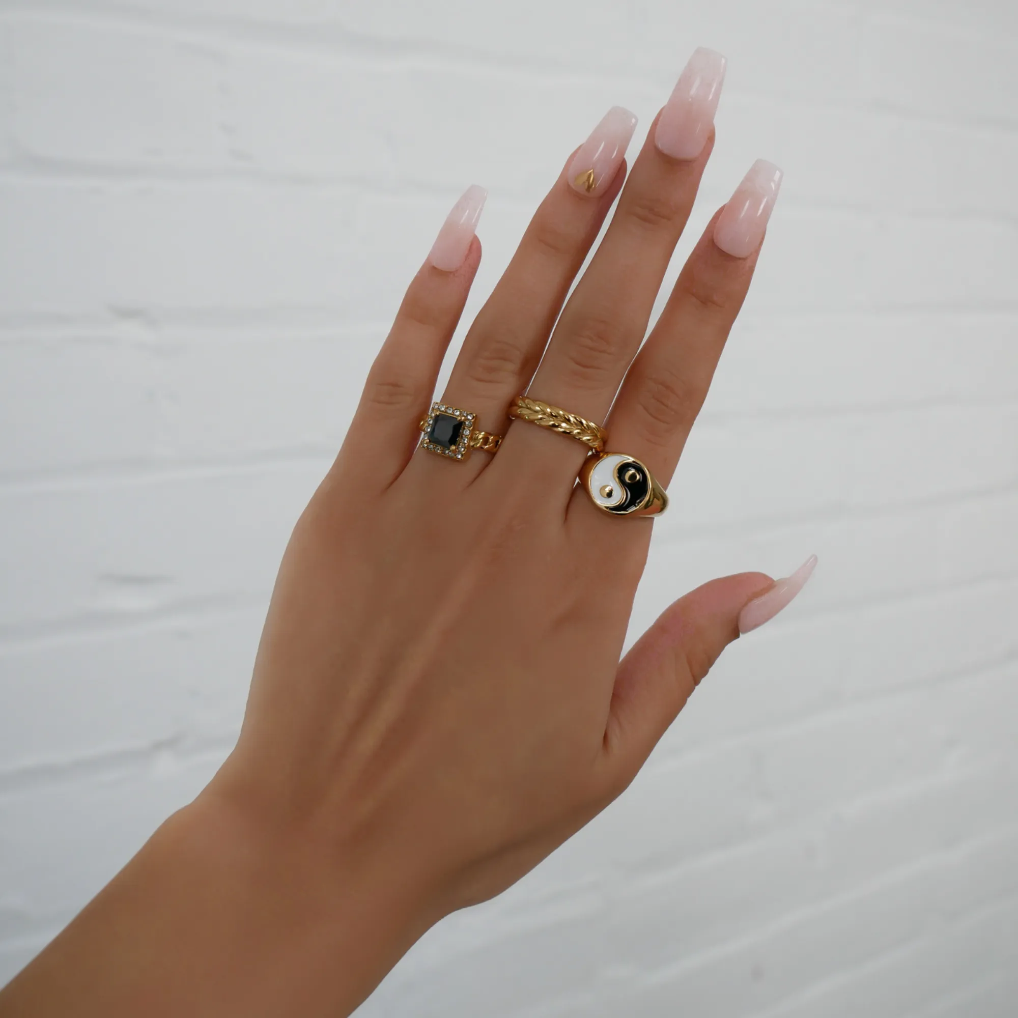 Yin Yang Signet Ring sold by PRYA product image thumbnail 4