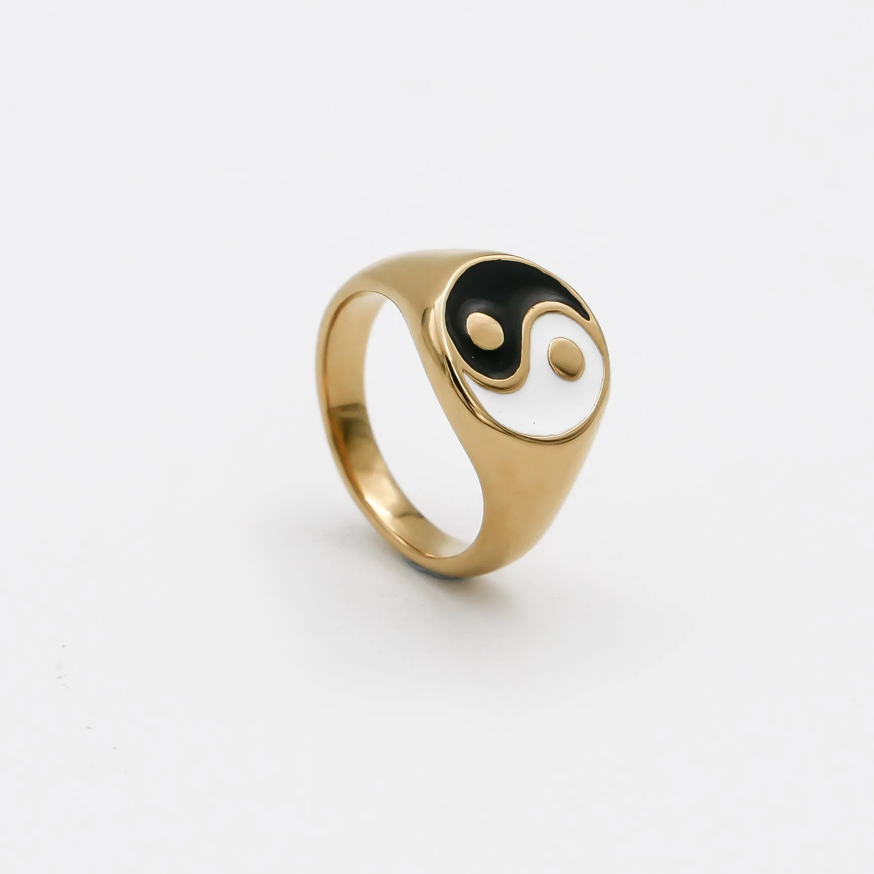 Yin Yang Signet Ring sold by PRYA product image thumbnail 5