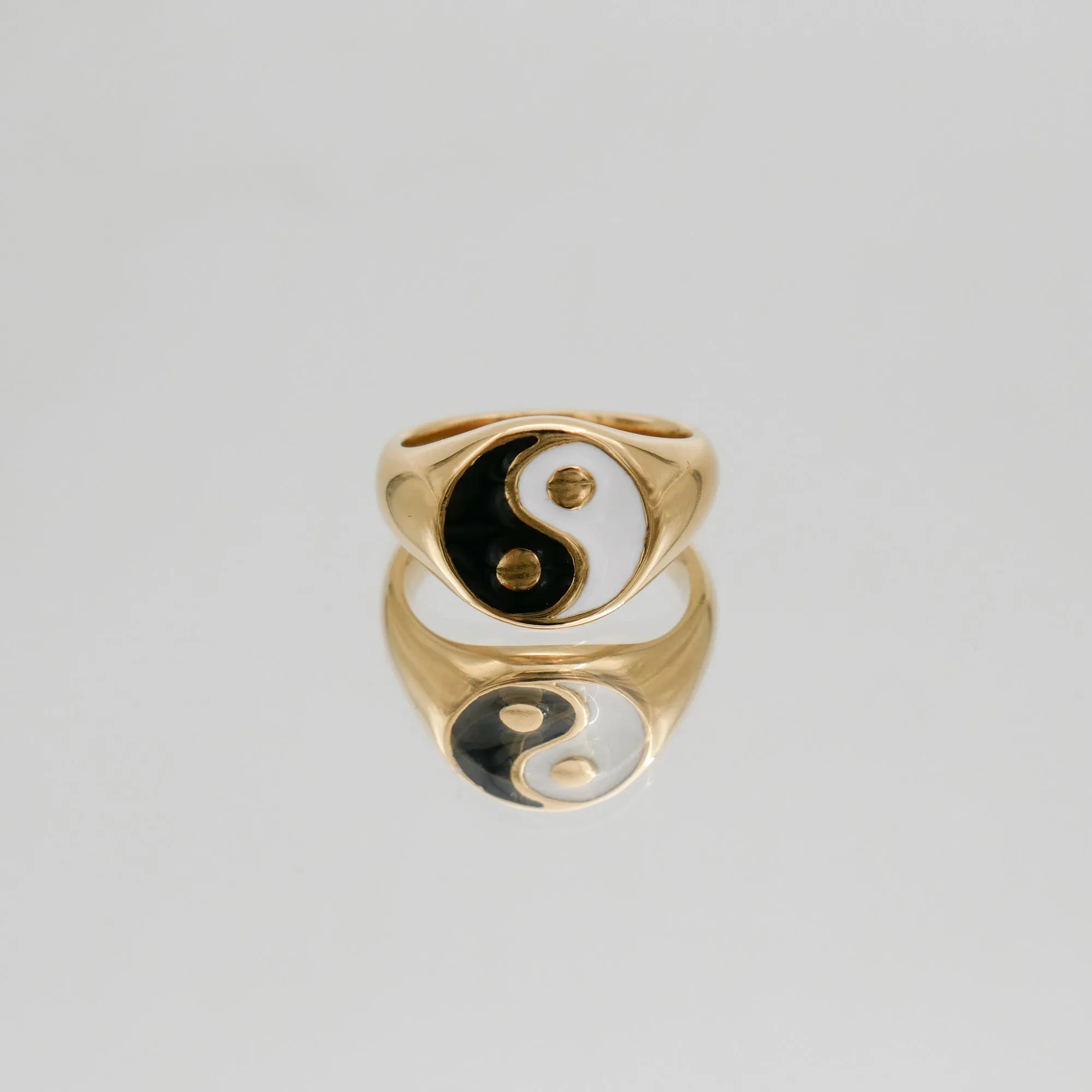 Yin Yang Signet Ring sold by PRYA product image thumbnail 3