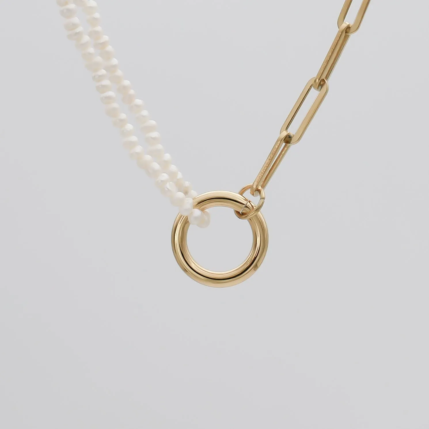 Naomi Pearl Paperlink Necklace sold by PRYA