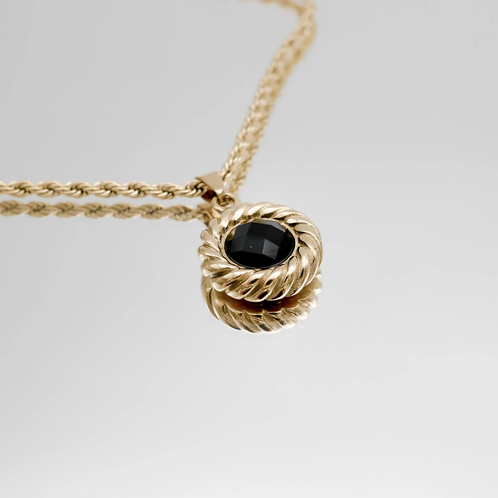 Esme Onyx Round Necklace sold by PRYA product image thumbnail 3
