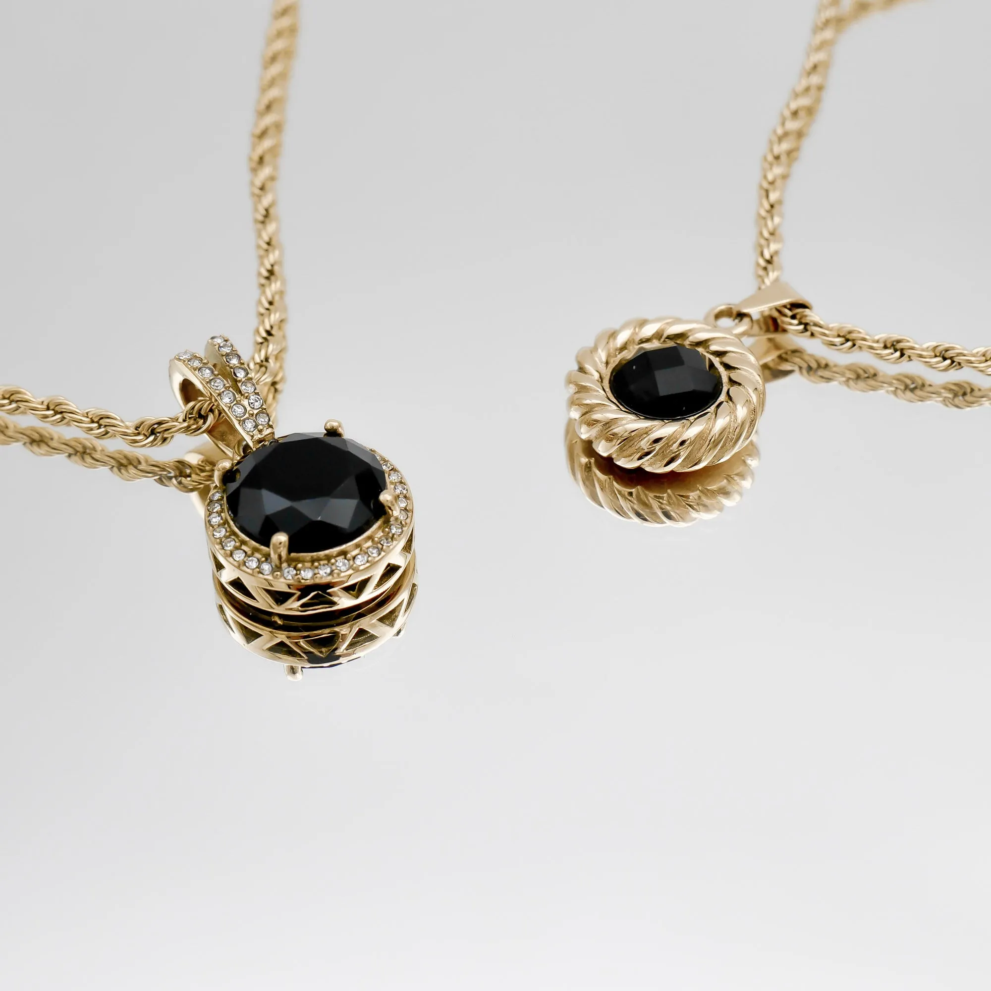 Esme Onyx Round Necklace sold by PRYA product image thumbnail 5