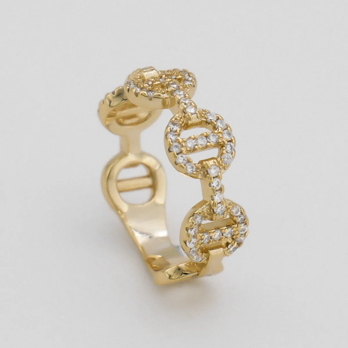 Lara Link CZ Ring sold by PRYA