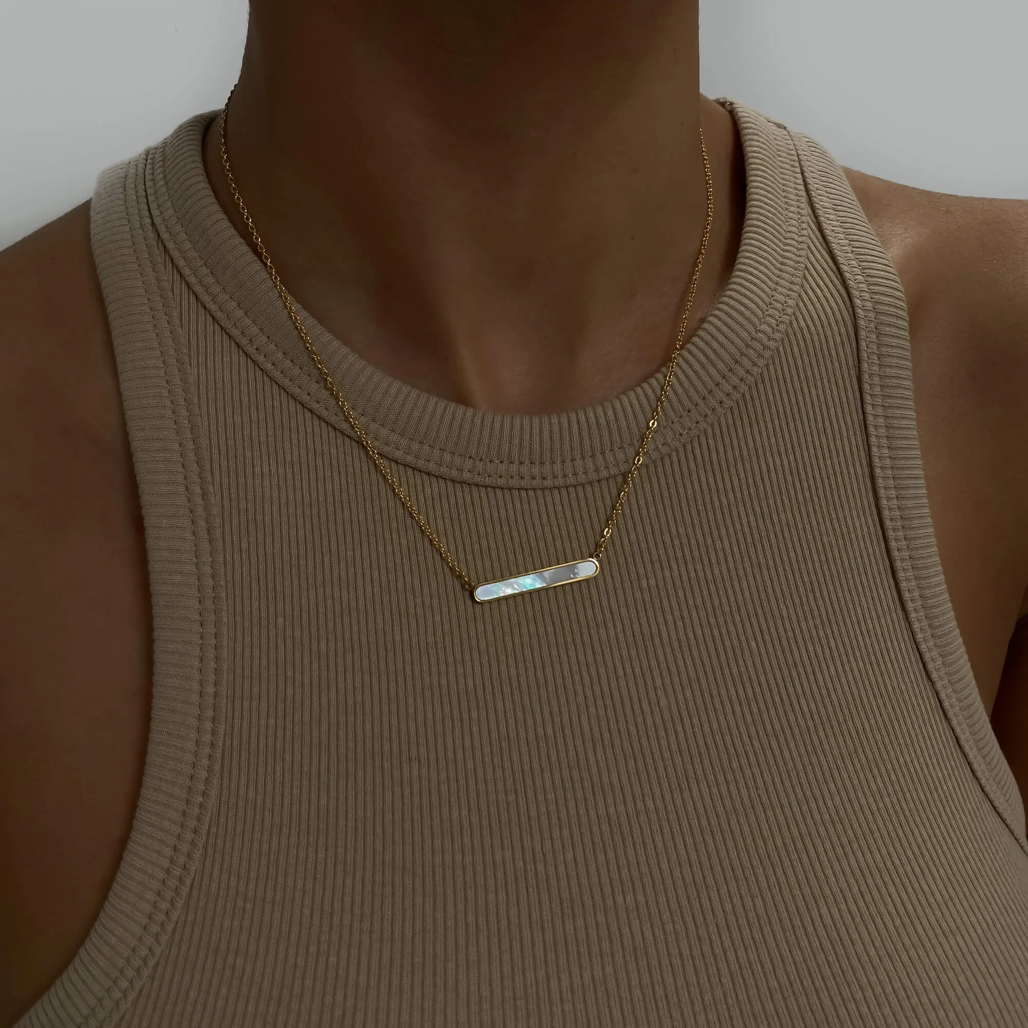 Amaya Opal Bar Necklace sold by PRYA product image thumbnail 2