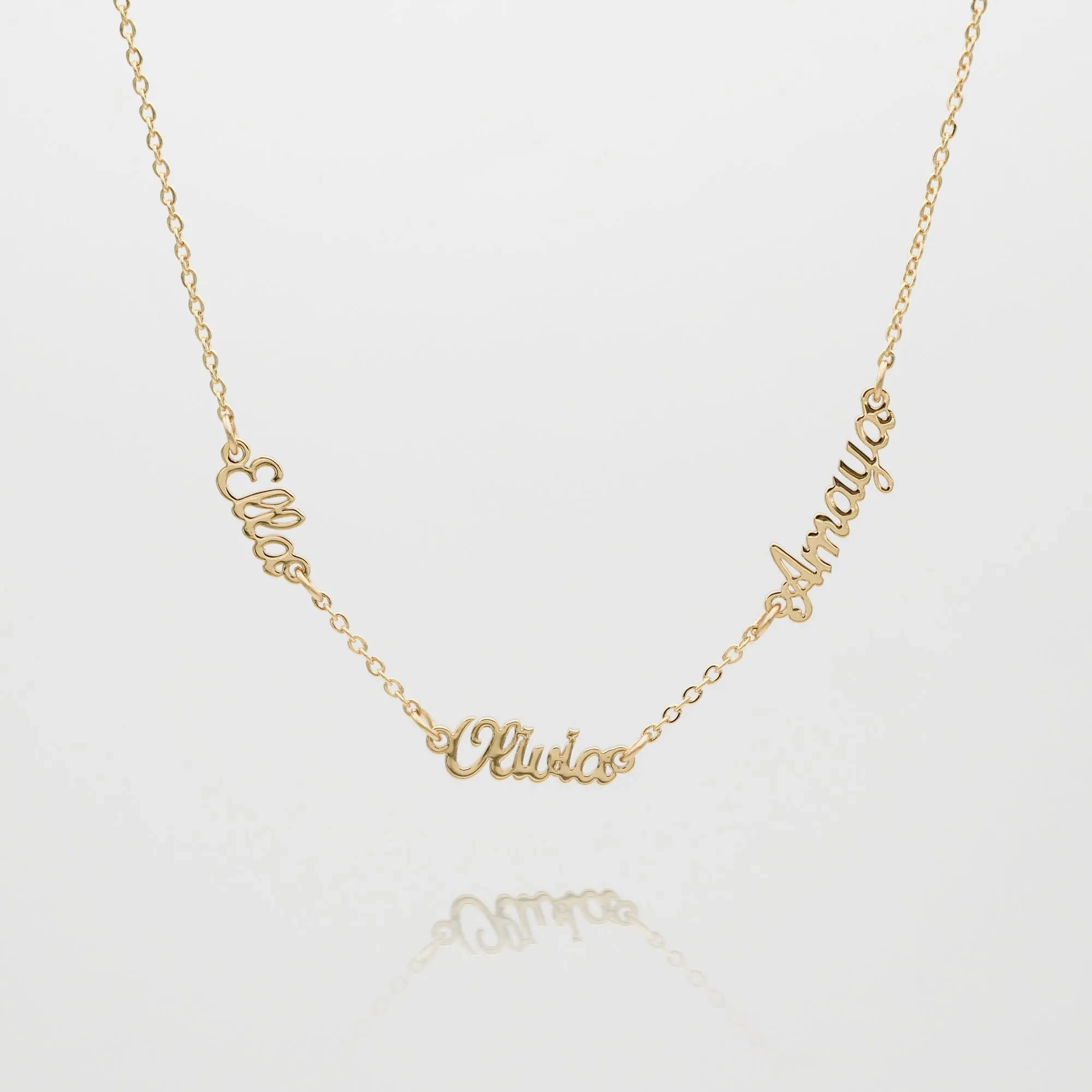 Miami Multiple Name Necklace sold by PRYA