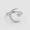 Moon and Star Ring | Sterling Silver sold by PRYA