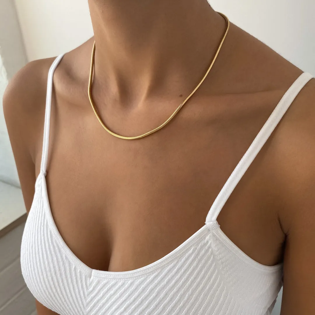 Snake Chain | Gold sold by PRYA product image thumbnail 3