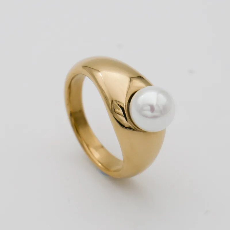 Lydia Pearl Ring made by PRYA