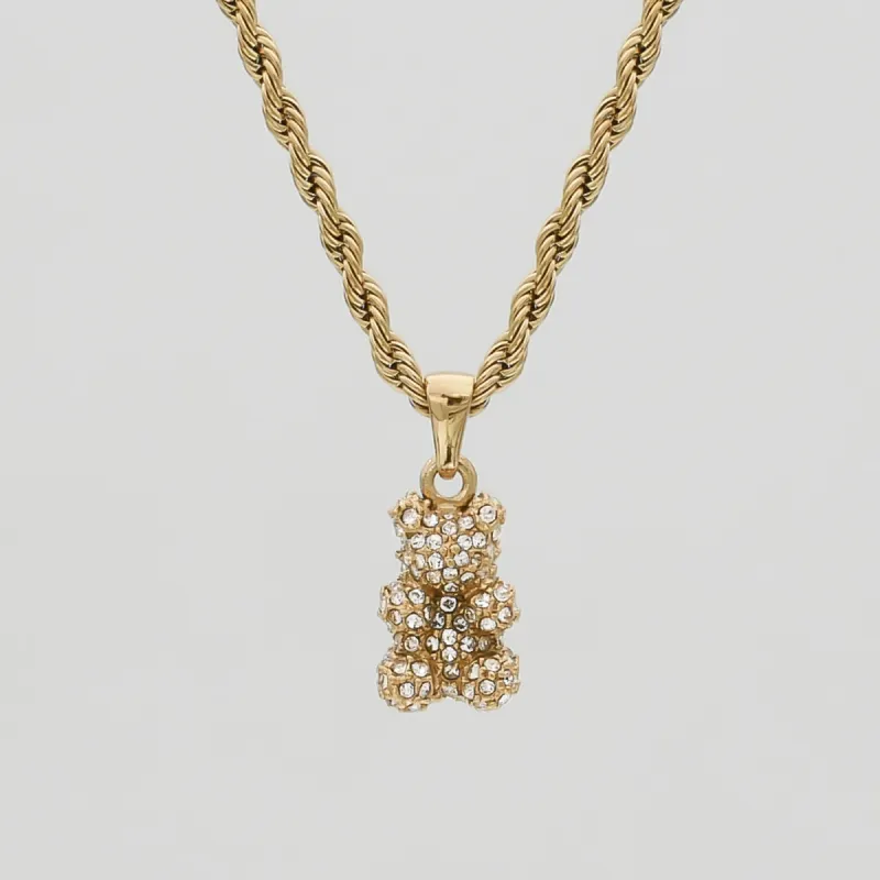 ICY Beau Bear Necklace sold by PRYA