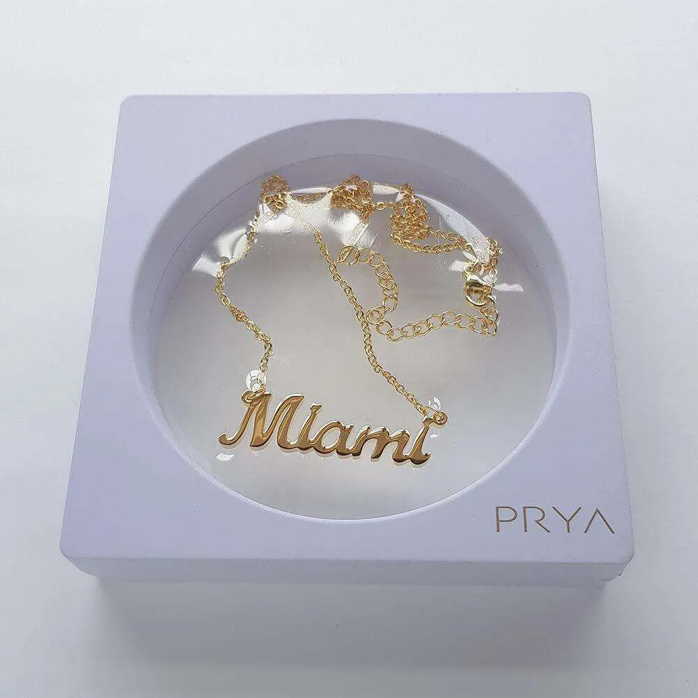 Miami Custom Name Necklace sold by PRYA product image thumbnail 5
