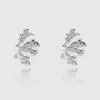 Zeina Pearl Coral Earrings sold by PRYA
