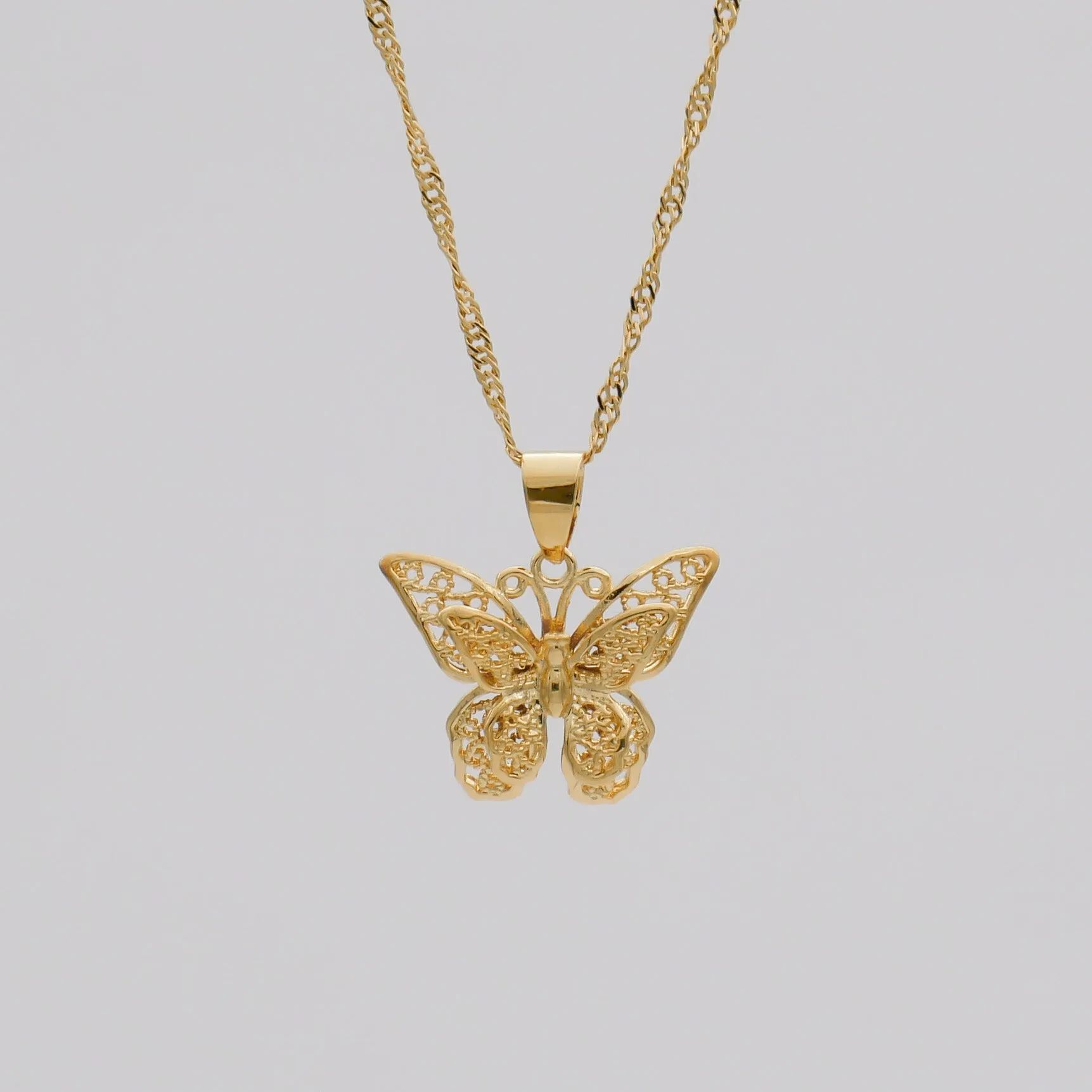 Butterfly Necklace | Gold sold by PRYA