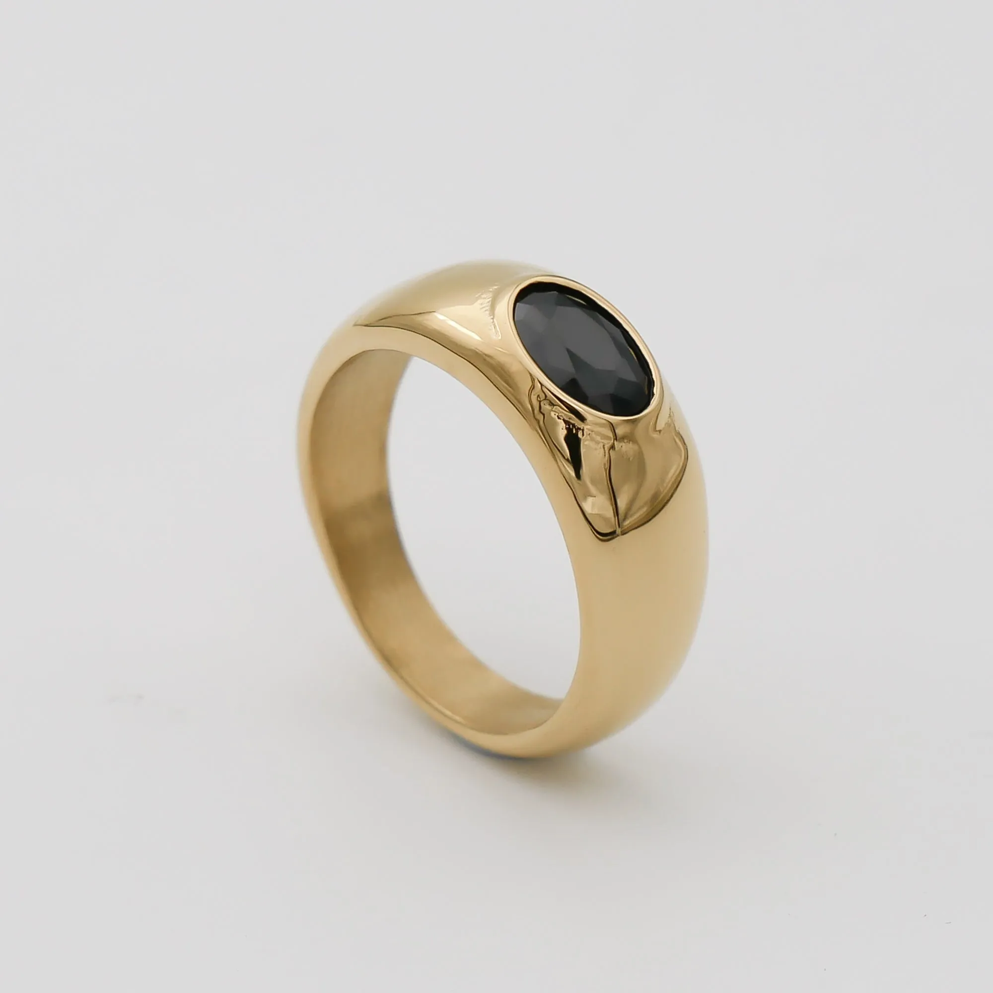 Aurelia Onyx Signet Ring sold by PRYA