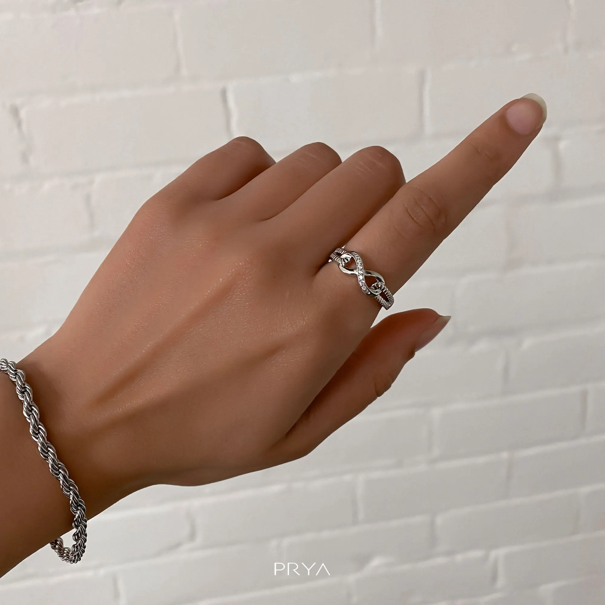 Infinity Ring | Sterling Silver sold by PRYA product image thumbnail 2