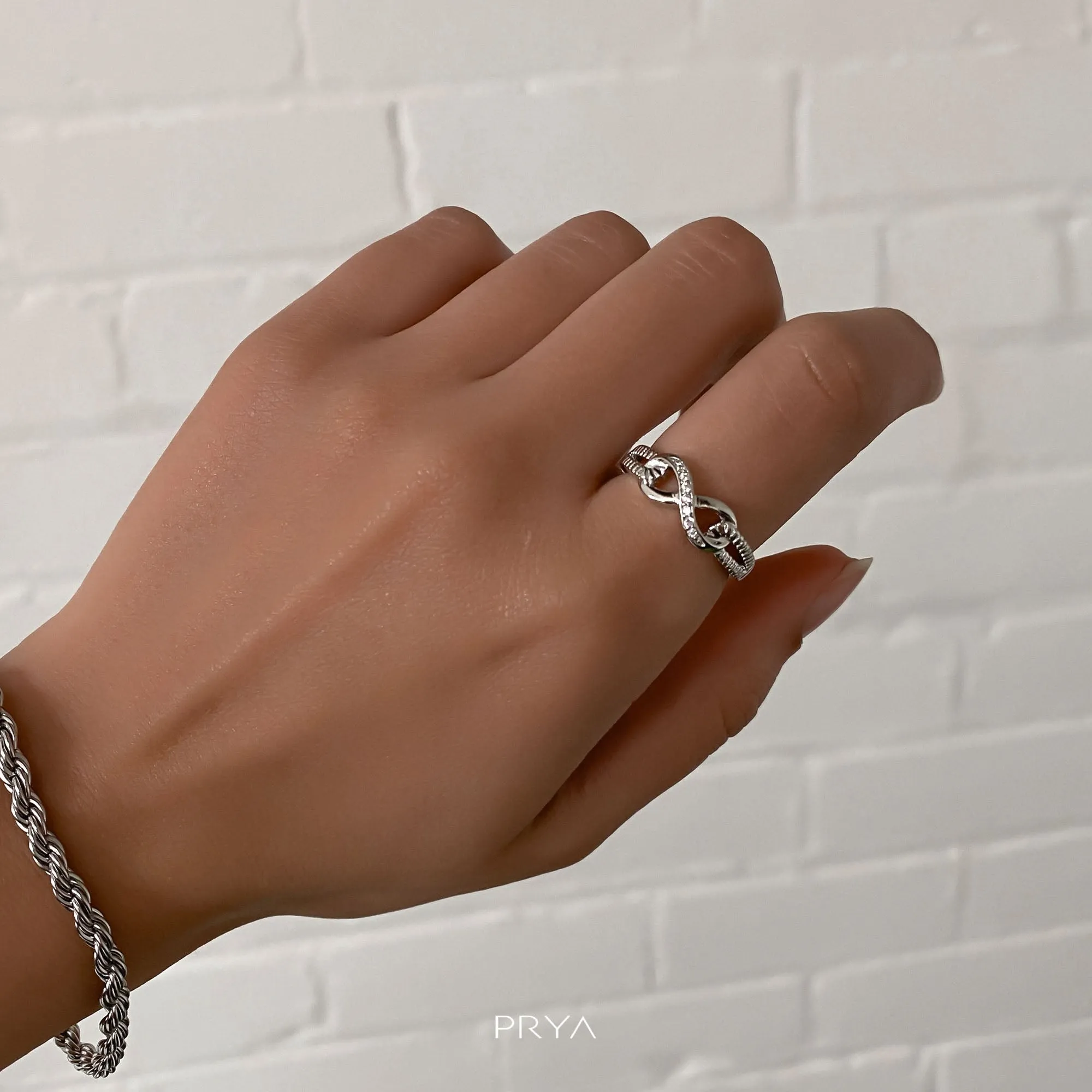 Infinity Ring | Sterling Silver sold by PRYA product image thumbnail 3
