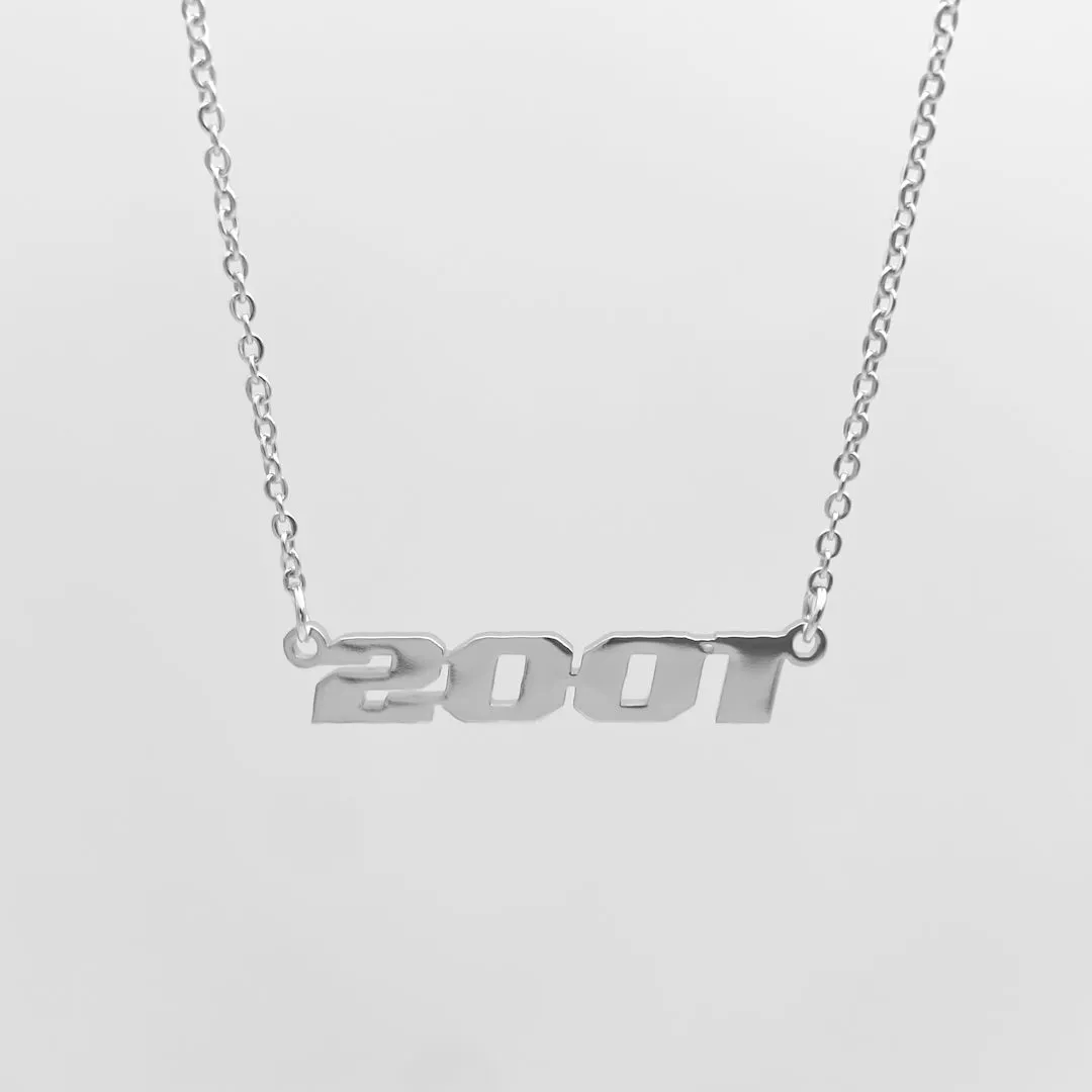 Birth Year Action Necklace sold by PRYA product image thumbnail 3
