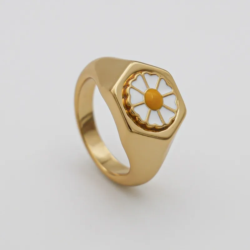 Daisy Signet Ring sold by PRYA