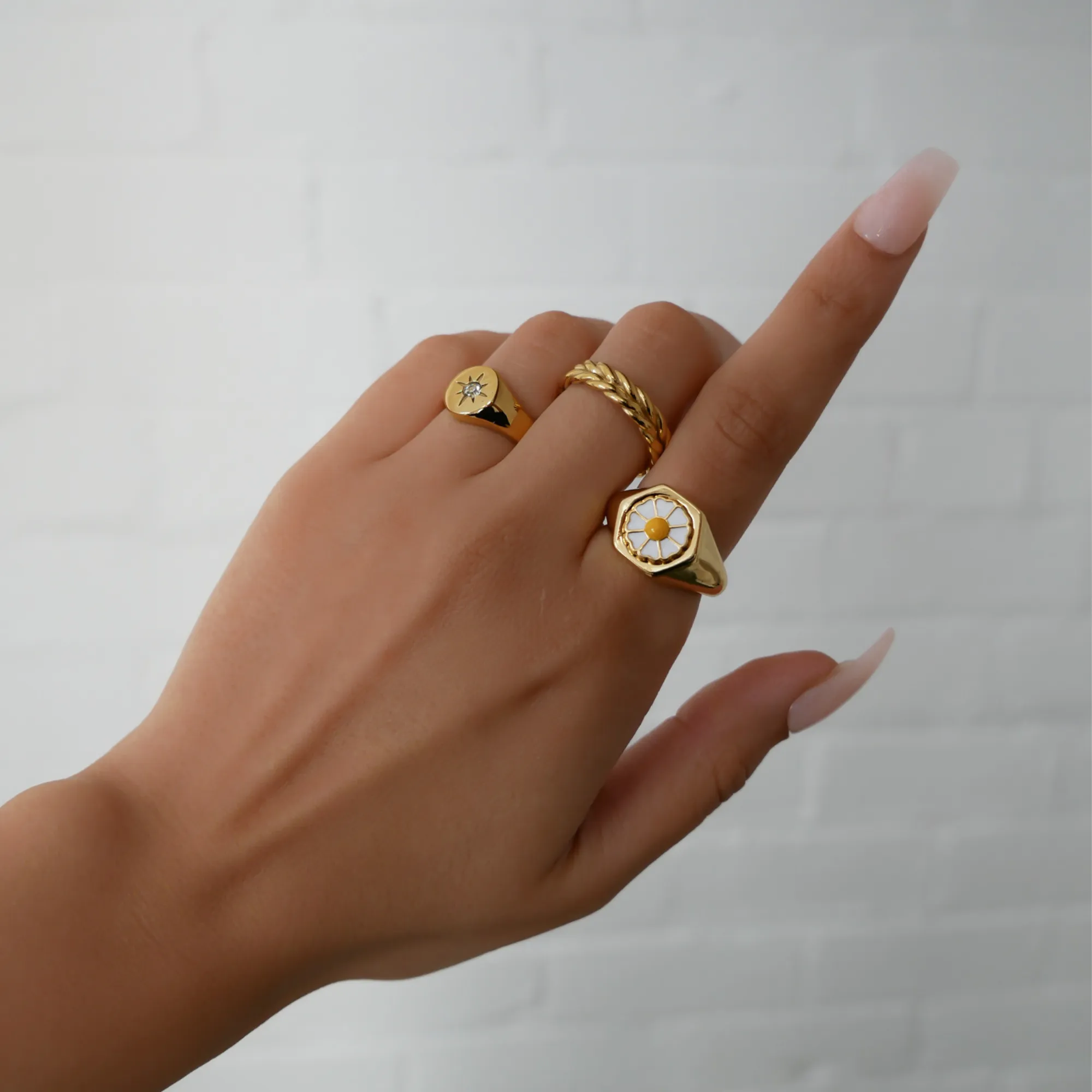 Daisy Signet Ring sold by PRYA product image thumbnail 2
