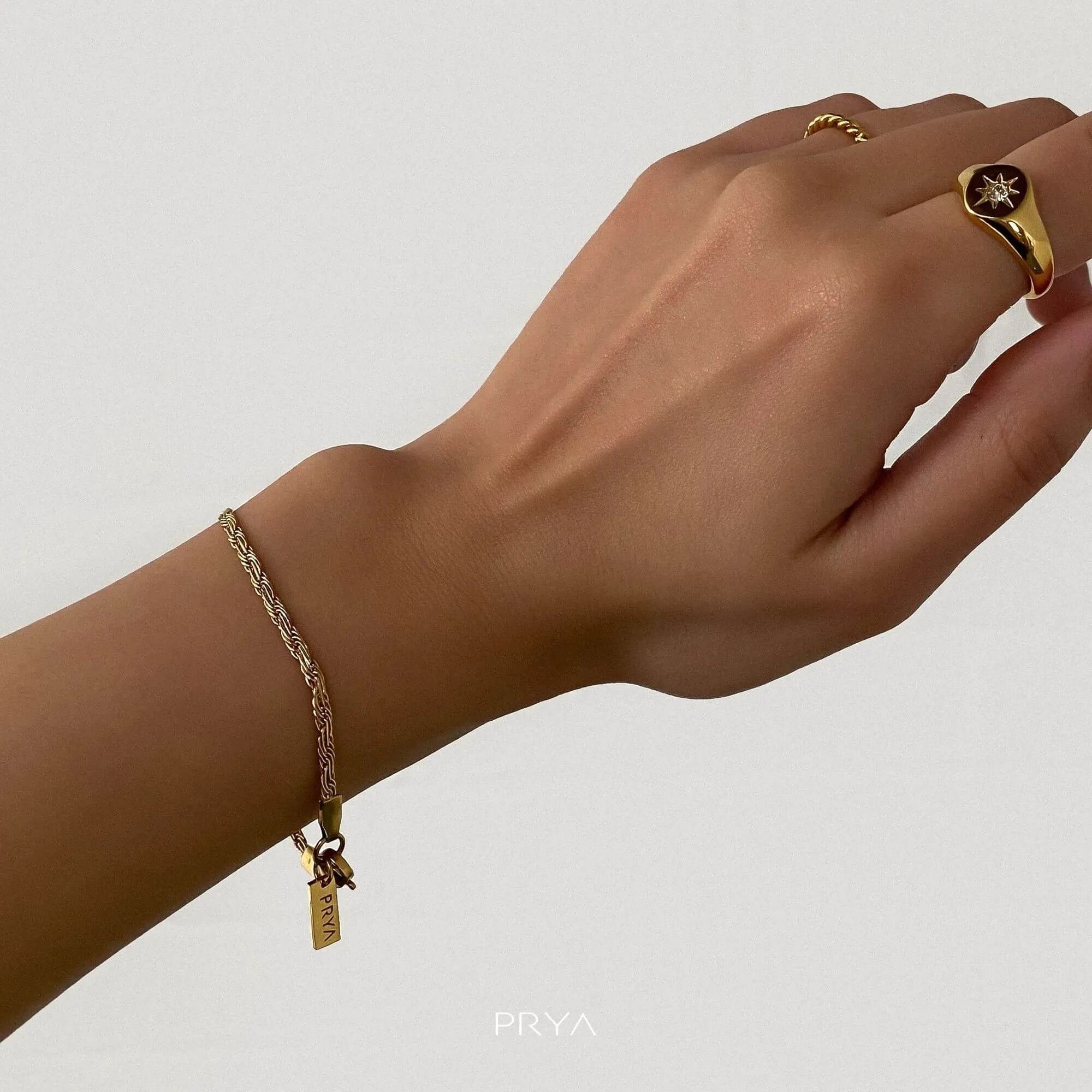 Flat Rope Chain Bracelet sold by PRYA product image thumbnail 2