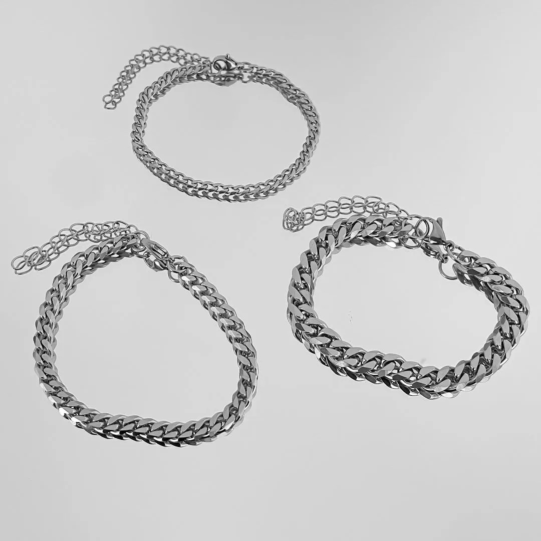 Classic Cuban Anklet Silver sold by PRYA