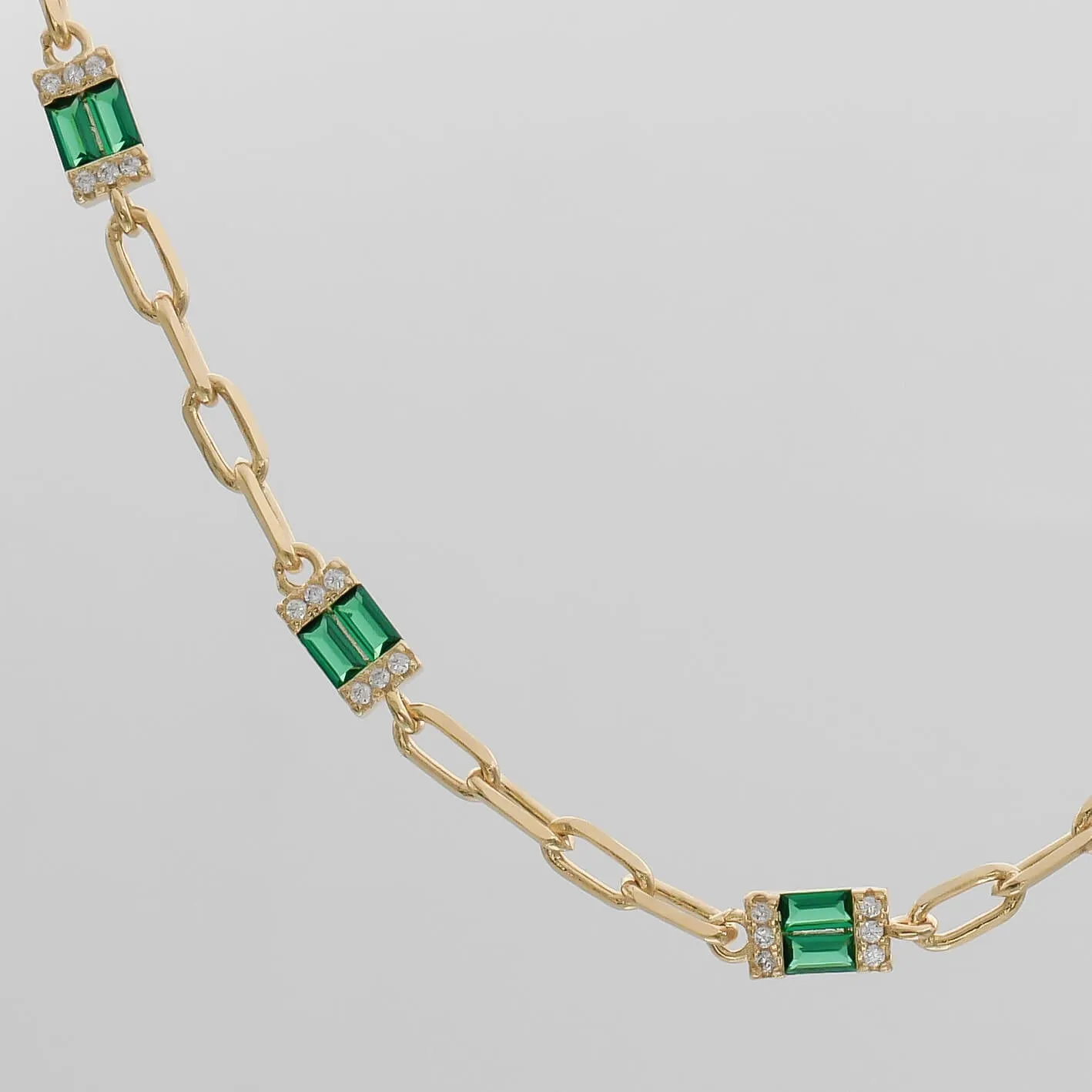Jenna Emerald Stone Necklace sold by PRYA product image thumbnail 2