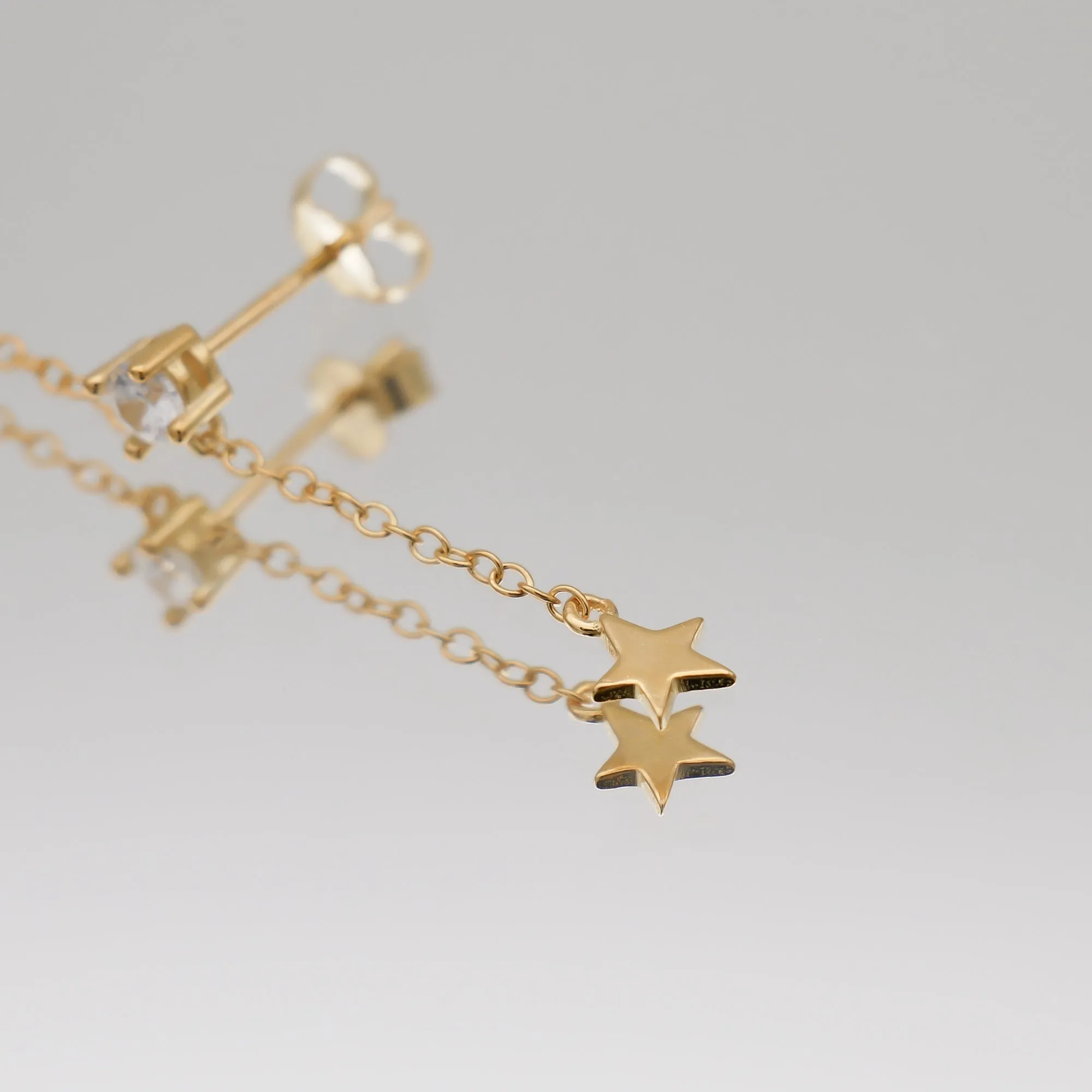 Moon & Star Drop Earring sold by PRYA product image thumbnail 2