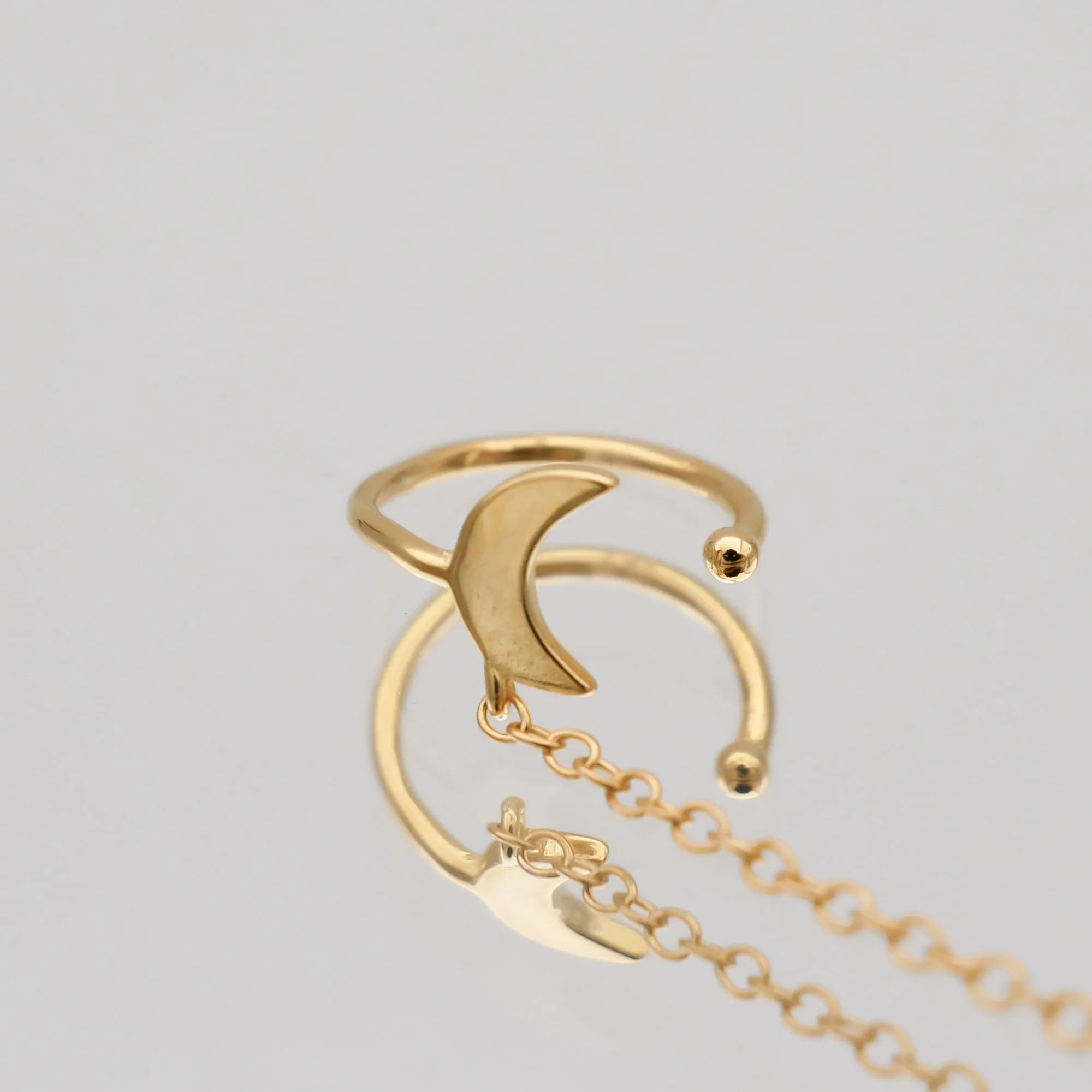 Moon & Star Drop Earring sold by PRYA product image thumbnail 4