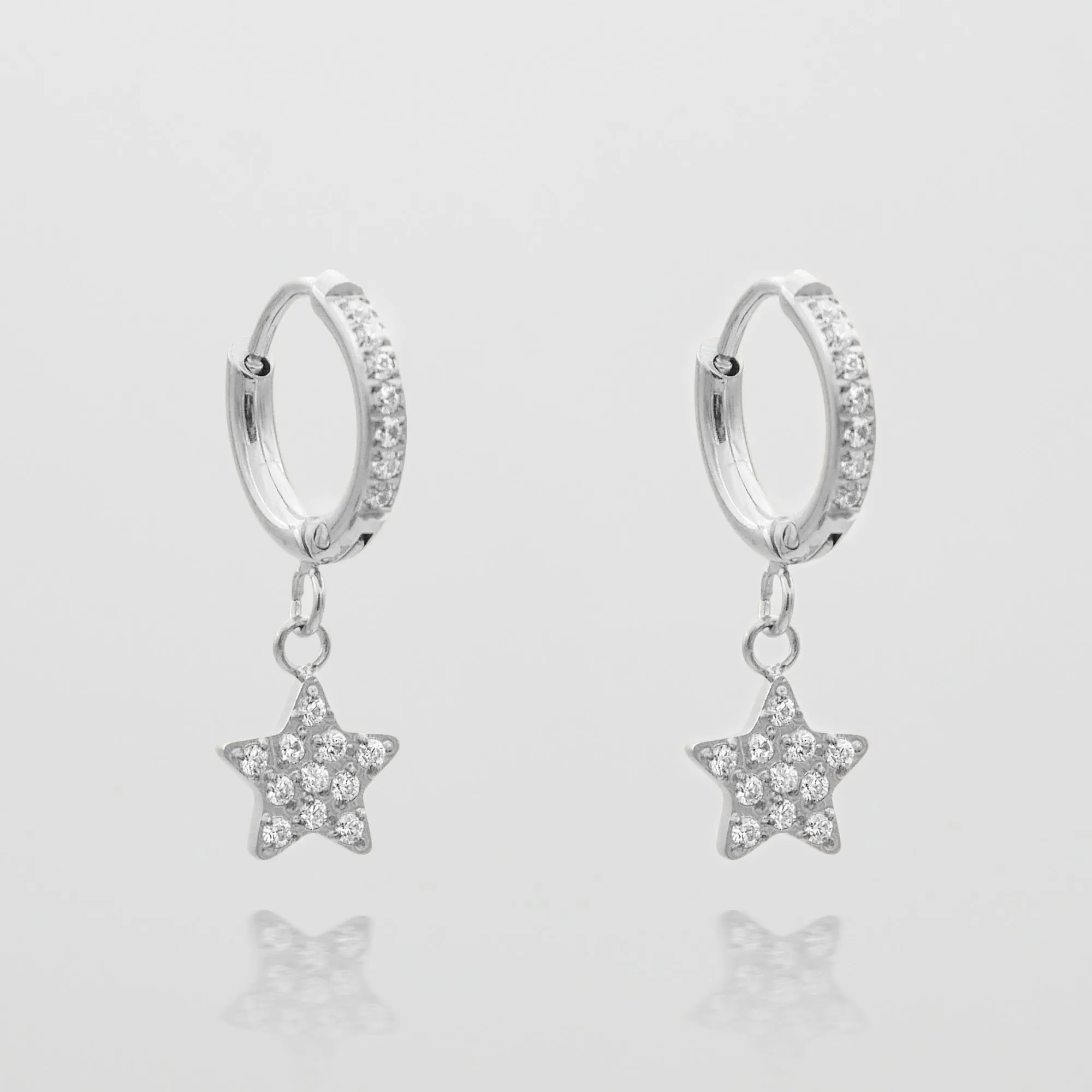 Seren Star Huggie Earrings sold by PRYA product image thumbnail 2