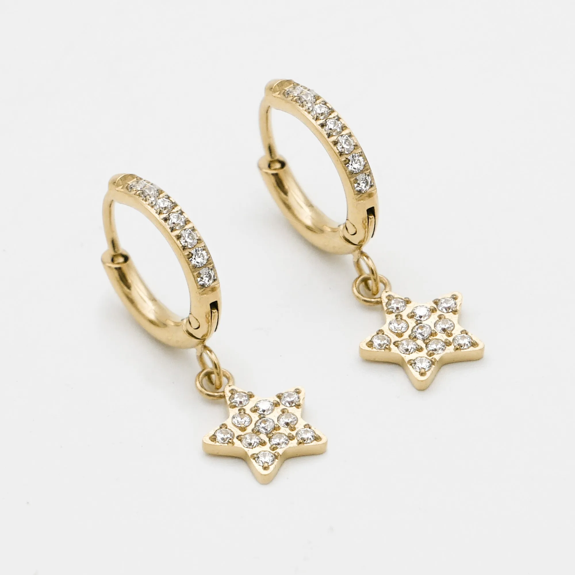 Seren Star Huggie Earrings sold by PRYA product image thumbnail 3